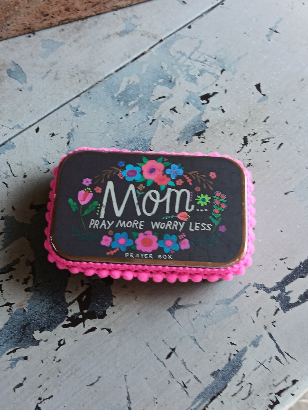 Natural Life Prayer Box Mom Pray More Worry Less New